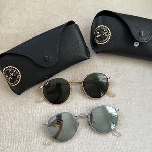 Bundle of 2 Ray-Ban Round Metal Sunglasses